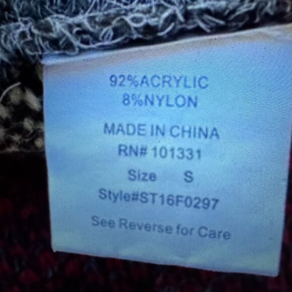 Charlotte Russe Y2K Southwestern Aztec Boho Style Fringe Cardigan Duster Open - Picture 16 of 16